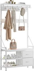 Lulive Hall Tree, 31.5” Entryway Bench by Lulive