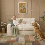 69" Corduroy Loveseat Sofa in a Box, High-Density Foam Couch, No Assembly - Image 9
