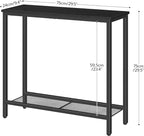 HOOBRO 29.5" Narrow Console Table, Small Entryway Table - Image 3