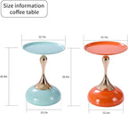 2-Pack Sleek Hourglass Side Table - Image 2