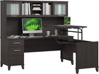 Bush Home 72-Inch L-Shaped Sit to Stand Desk by BushHome
