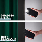 SimpleHome Dark Green 100% Blackout Curtains Room Darkening Living Room 54 | - Image 4
