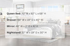 First of a Kind Dior Two Tone Luxury 4 Piece Queen Bedroom Set - Image 5