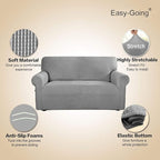Easy-Going Stretch Oversized Sofa Couch Slipcover Washable Light Gray | 1-Piece - Image 3
