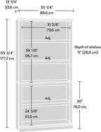 Sauder Miscellaneous Storage 5-Shelf Bookcase/ Book shelf, Select Cherry finish - Image 10