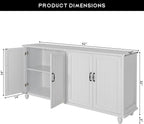 Scurrty 62'' Coffee Bar Cabinet Kitchen - Image 2