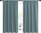 NICETOWN Greyish Blue Blackout Curtains Panels - Image 2