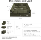 mopio Oversized Modular Sectional Sofa - Image 2