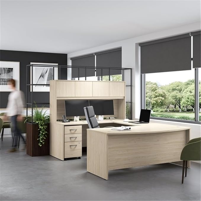 Bush Business Furniture Studio C 2 Drawer Lateral File Cabinet in Natural Elm - Image 5