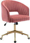 Home Office Chair Swivel Velvet Desk Chair Accent Armchair Upholstered Modern by KCC
