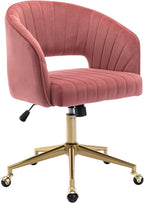Home Office Chair Swivel Velvet Desk Chair Accent Armchair Upholstered Modern by KCC