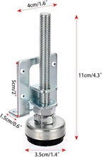 OwnMy 4 Packs Heavy Duty Adjustable Furniture Leveling Feets L Shaped Furniture - Image 3