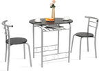 VINGLI 3 Piece Dining Set, Small Kitchen Table Set by VINGLI