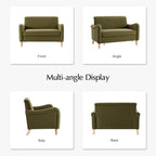 EcoHarbor Living 50.5" Mid-Century Modern Couch, Upholstered Sofa - Image 7