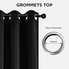 Joydeco Blackout Curtains 108 Inch Long 2 Panels, Long Black Out Curtains - Image 5
