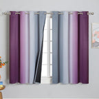Purple and Grey Ombre Blackout Curtains by ESTELARTEXTILER