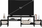 Furinno BESI TV Stand, No Tools Assembly Industrial Style Entertainment Center - Image 5