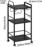 Bar Cart for The Home, 3 Tier Kitchen Carts - Image 7