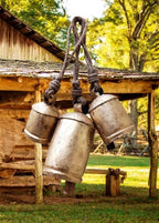 Vintage Handmade Rustic Door Hanging Bells Harmony Cow Bells for Lucky Christmas Décor Farmhouse Metal Shabby Chic Bells - Image 5