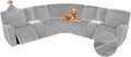 Arfntevss Sectional Recliner Couch Covers Velvet Washable Corner Sectional Sofa by Arfntevss