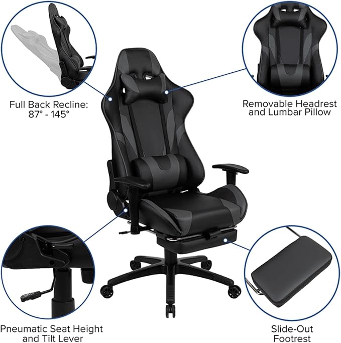 Flash Furniture X30 Gaming Chair Racing Office Ergonomic Computer Chair - Image 7