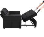 Sofa Bed, Pull Out Couch with Side Pockets, 3 in 1 Velvet Fabric Loveseat - Image 6