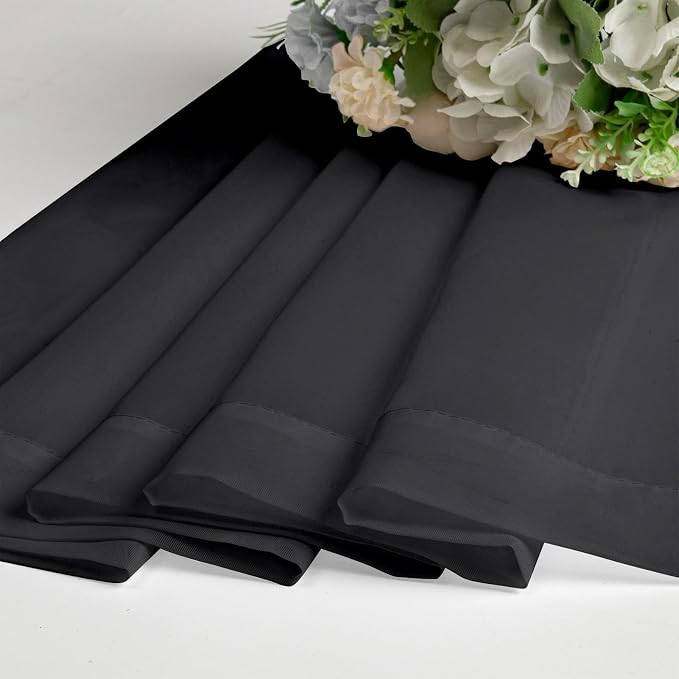 Black Sheer Curtains 78 Inches Long 2 Panels - Image 7
