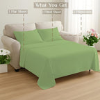 Sleeper Sofa Bed Sheet, 100% Cotton 400 Thread Count, 4 Piece Set, Deep Pocket - Image 9