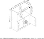 Furinno GRUEN Book Shelf, 2-Tier Small Bookshelf, Bookcase - Image 3