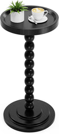 Round Wooden Side Table & Drink Table | Sturdy & Functional Mid-Century Modern by sjie