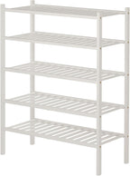 ROMGUAR CRAFT 5 Tier Bamboo Shoe Rack - Image 5