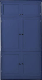 VilroCaz 80.1'' Tall Freestanding Kitchen Pantry Storage Cabinet Cupboard - Image 6