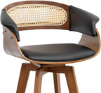 Set of 2 Rattan Swivel Bar Stools - Image 9
