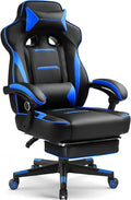 GTPLAYER Gaming Chair with Footrest, Big and Tall Game Chair 350lb Racing Style by GTPLAYER