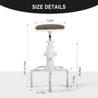 Topower Antique Vintage Industrial Barstool PU Leather Water Pipe Fire Hydrant - Image 2