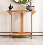 Natural Bamboo Console Table by Unknown