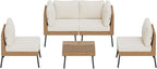 Aoxun Patio Furniture Set, 5 Piece Outdoor Sectional Sofas - Image 9