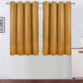 Mustard Yellow Thermal Blackout Curtains/52 x 45 Inch/Set of 2 Panels Room by Lemomo