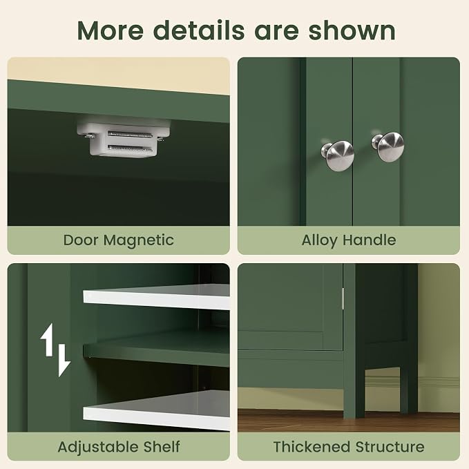 Iwell Bathroom Cabinet, Bathroom Storage Cabinet - Image 7
