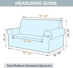 LURKA Stretch Loveseat Sofa Slipcovers 1 Piece Couch Covers - Image 6