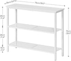 HOOBRO 29.5" Narrow Console Table, 3 Tier Entryway Table - Image 3