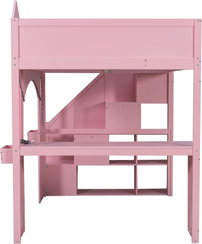 Princess-Themed Castle Loft Bed - Image 7
