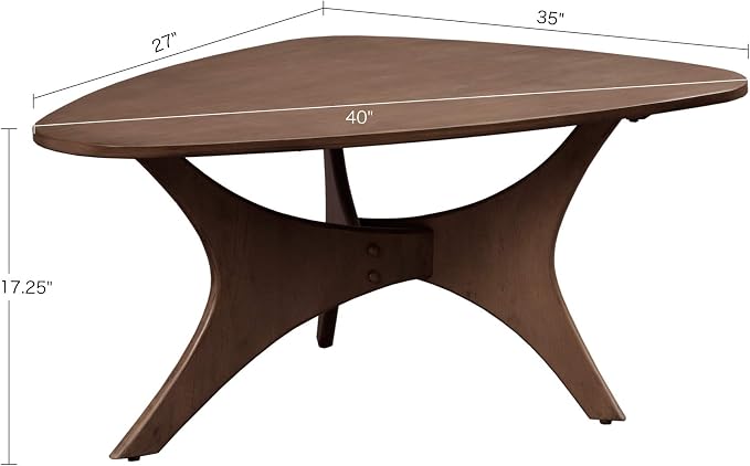 INK+IVY Blaze Triangle Wood Coffee Table Plywood - Image 3