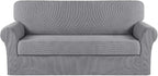Turquoize Stretch Sofa Slipcover 2 Pieces Sofa Cover Couch Cover by Turquoize