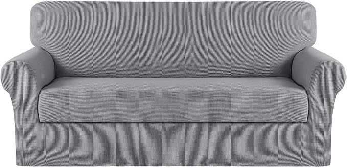 Turquoize Stretch Sofa Slipcover 2 Pieces Sofa Cover Couch Cover by Turquoize