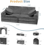 12pcs Modular Kids Play Couch - Image 2