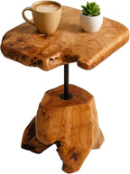 Natural Edge Cedar Stump Side Table - Image 9