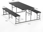 VINGLI Folding Picnic Table and Bench Set - Image 6
