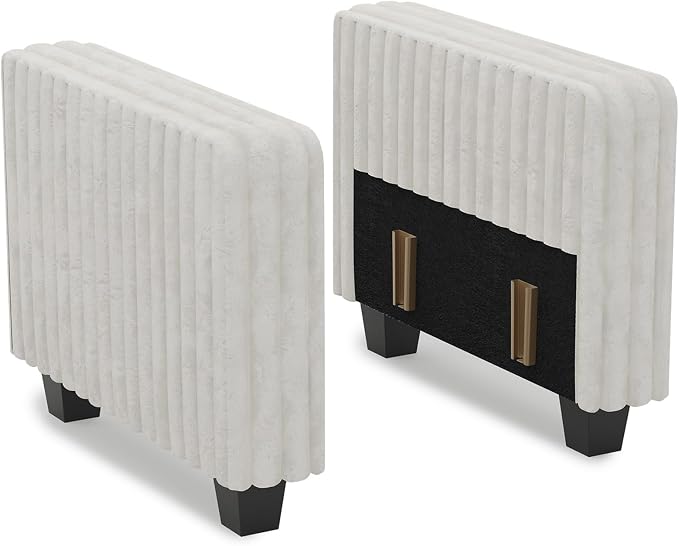 Belffin Plush Corduroy Modular Sectional Sofa Armrest Part Module - Image 9