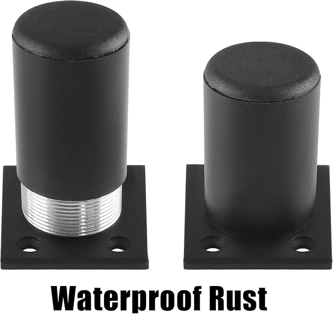 Set of 4 Furniture Legs 2.36 Inch, Adjustable Aluminum Alloy Cabinet Legs - Image 4